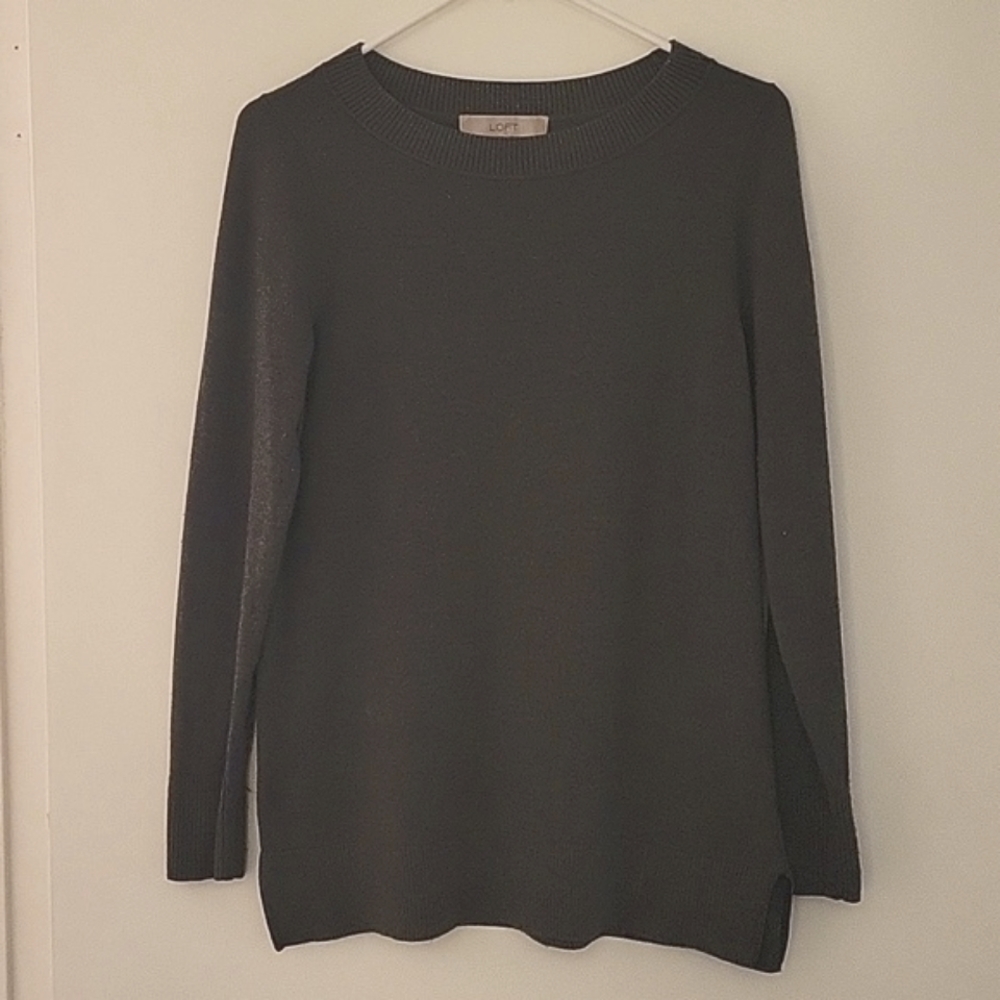 Loft Charcoal Grey Sweater